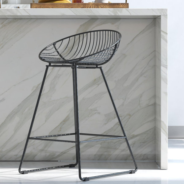 Wire metal store bar stool